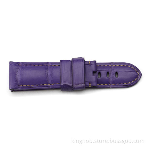 OP-337W Genuine Assolutamente Calf Leather Watch Strap - purple